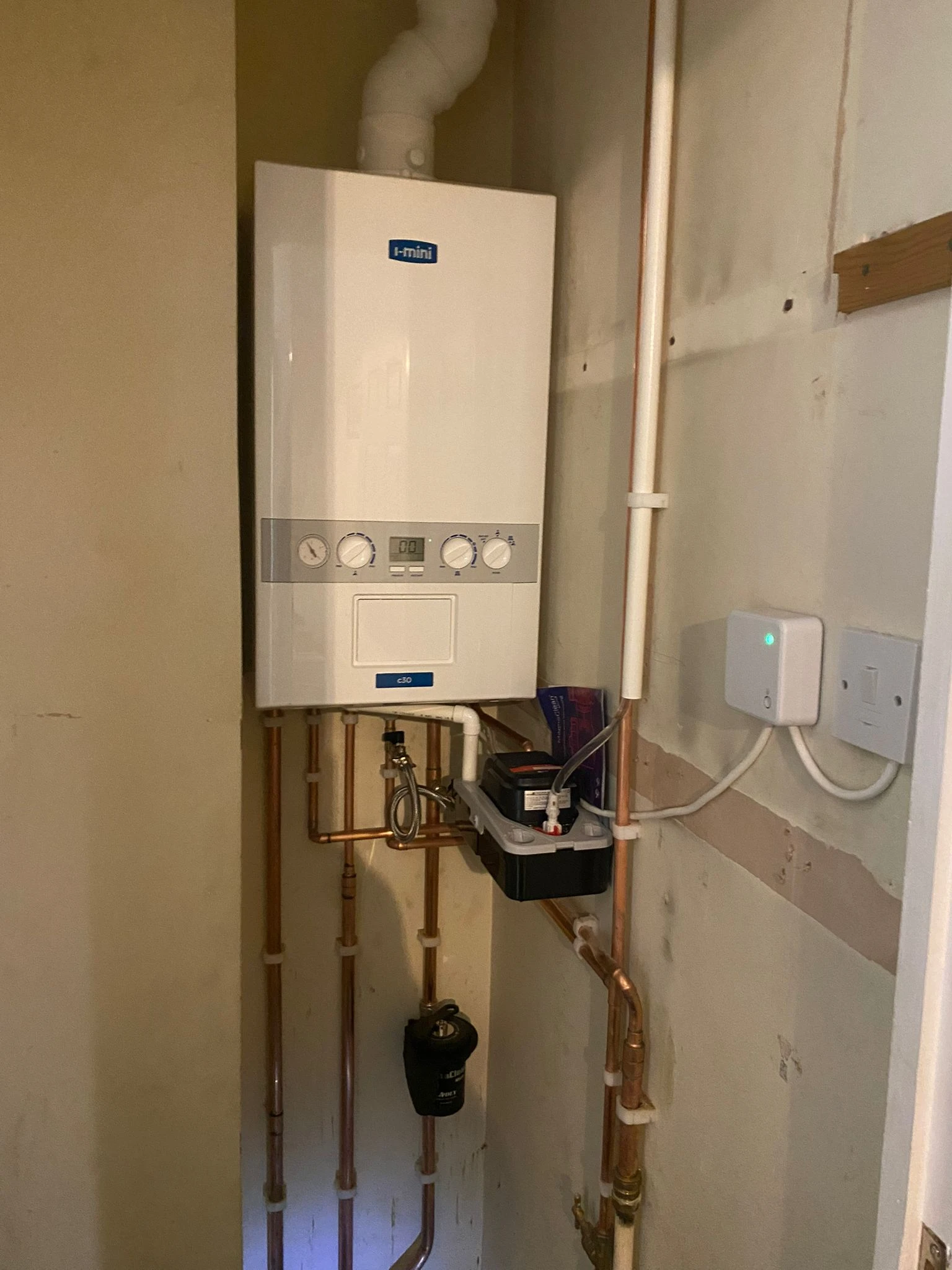 New boiler installation.