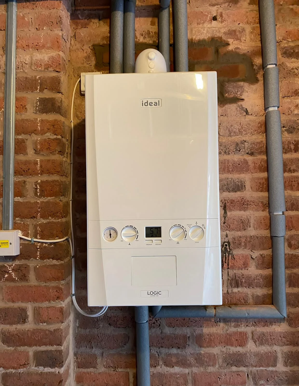 New white boiler.